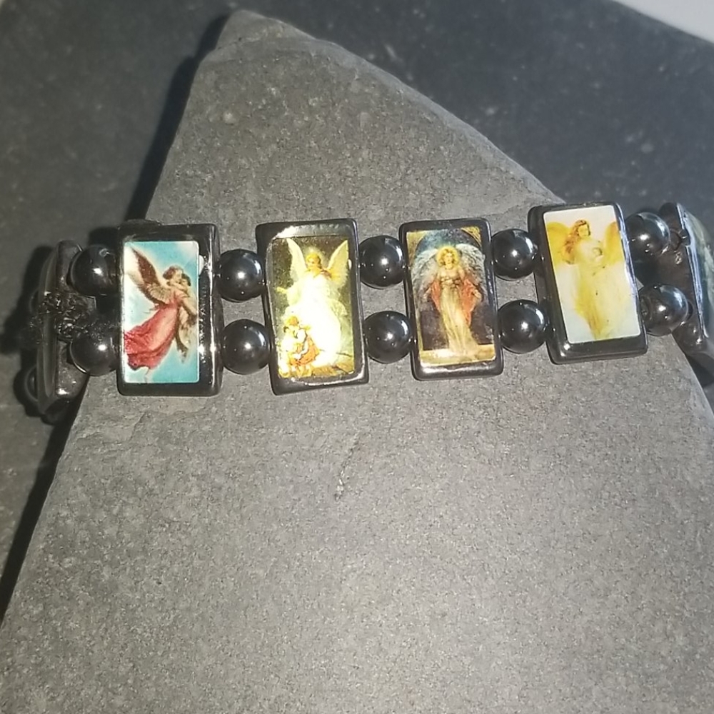 Angel Hematite Bracelet